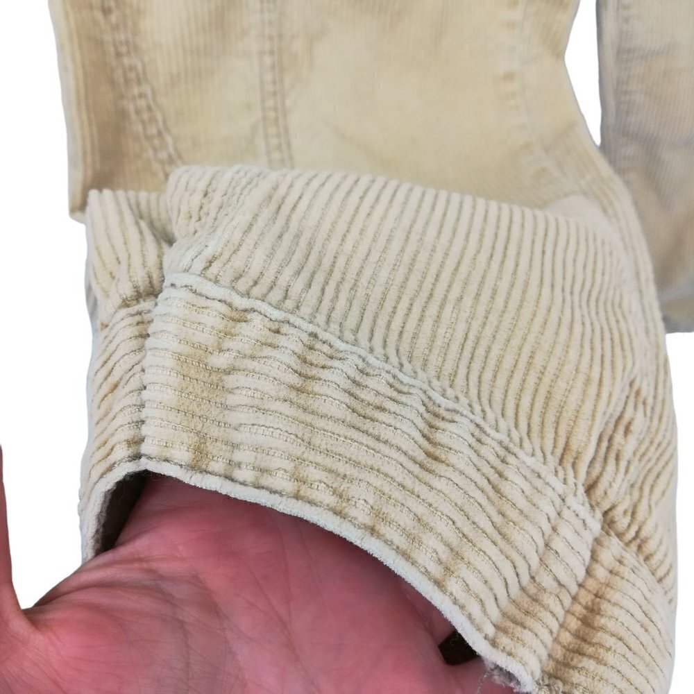 Vintage Unionbay Corduroy Tapered Jogger Pants Size 14 90s 80s Harem Snap Ankle - Picture 6 of 12